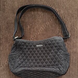 Vera Bradley Quilted Black Shoulder Bag